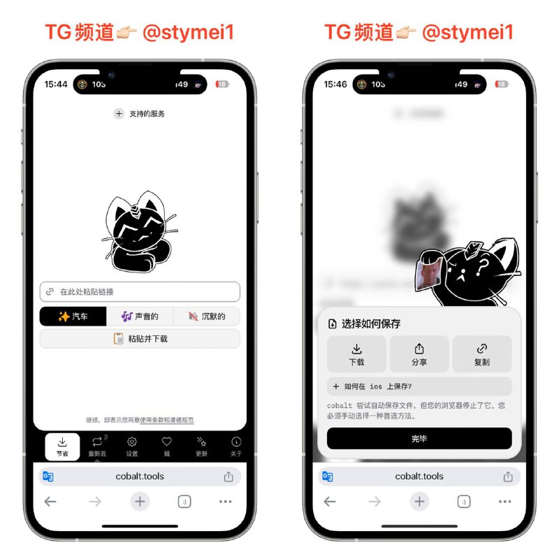 Cobalt ⏬一款免费且开源的媒体下载工具，用户只需输入链接即可轻松下载视频和音频文件