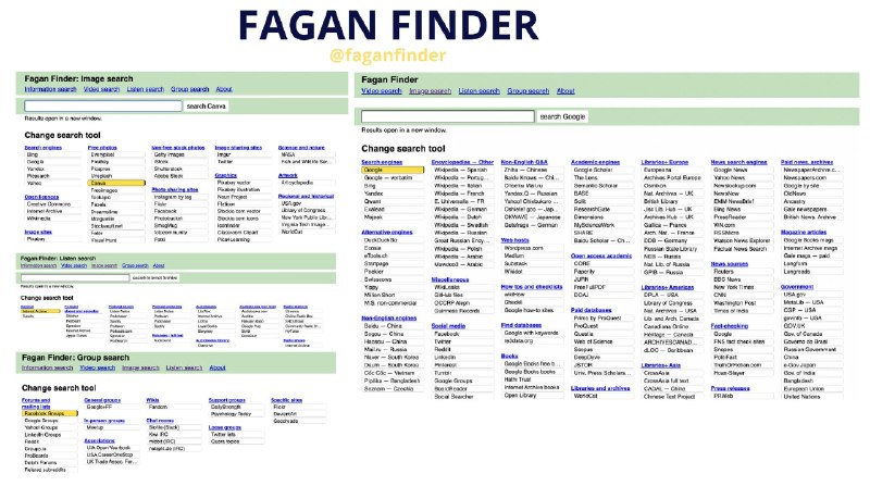 #搜索引擎 #网站🔎 Fagan Finder - 一个强大的聚合搜索引擎网站清朝时期的界面丝毫不影响它强大的搜索能力！支持搜索信息、视频、图像、群组、音频，其中每个类别下有数十上百个目标网站提供搜索数据